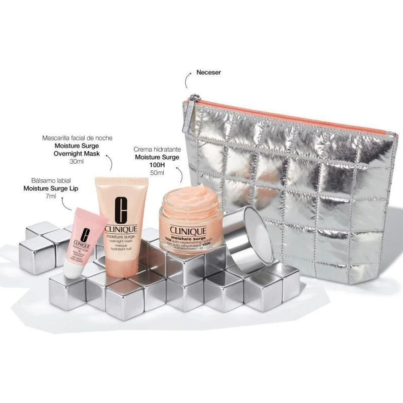 Cofre Clinique Moisture Surge Hidratante Autorrestaurador De 100 Horas 2 Cofre Clinique Moisture Surge Hidratante Autorrestaurador De 100 Horas - Imagen 2