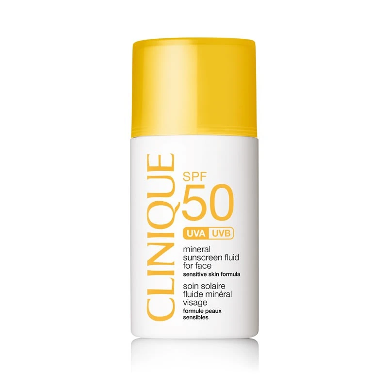 Clinique Protector Solar Mineral Fluido SPF 50 Para El Rostro 1 Clinique Protector Solar Mineral Fluido SPF 50 Para El Rostro