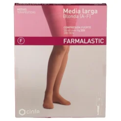 Farmalastic Media Larga Blonda Compresión Fuerte 1ud