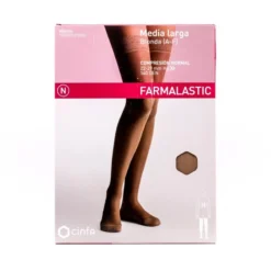 Farmalastic Media Larga Blonda Compresión Normal 1ud