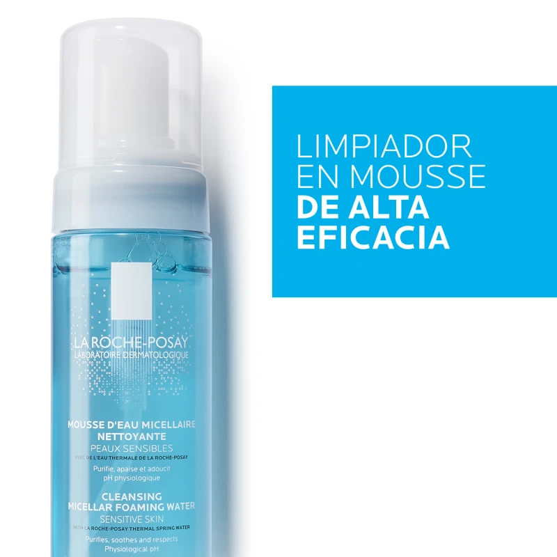 La Roche-Posay Desmaquillante En Espuma De Agua Micelar Limpiadora 5 La Roche-Posay Desmaquillante En Espuma De Agua Micelar Limpiadora - Imagen 5