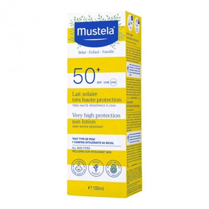 Mustela Leche Solar Muy Alta Proetección SPF 50+ 1 Mustela Leche Solar Muy Alta Proetección SPF 50+