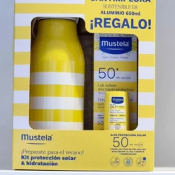 Mustela Pack Solar & Hidratación Leche Solar SPF 50+ + Stick Solar SPF 50 + Cantimplora Regalo