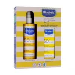 Mustela Pack Solar Spray Alta Protección SPF50 200ml + Leche Solar Muy Alta Protección SPF50+ 40 Ml