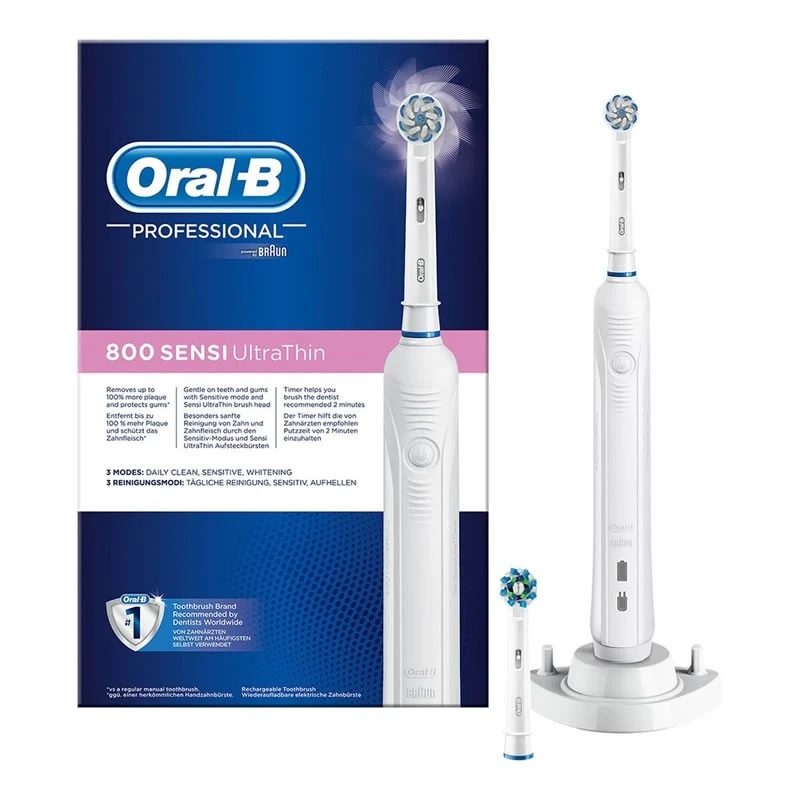 Oral B Oral-B Pro 800 Cepillo Dental Eléctrico Recargable Sensi Ultrathin 1 Oral B Oral-B Pro 800 Cepillo Dental Eléctrico Recargable Sensi Ultrathin