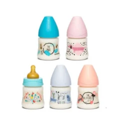 Suavinex Biberones Boca Ancha Tetina Redonda +4m Prêt-à-porter