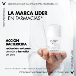 Vichy Desodorante Roll On 24H Sin Sales Sin Aluminio Piel Sensible -Farmacia Quinta Legregranada Ventas vichy desodorante roll on 24h sin sales sin aluminio 2