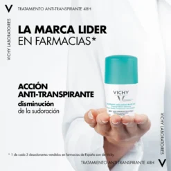 Vichy Desodorante Tratamiento Anti Transpirante 48 H Roll-On 8 Vichy Desodorante Tratamiento Anti Transpirante 48 H Roll-On -Farmacia Quinta Legregranada Ventas vichy dresodorante tratamiento anti transpirante 48 h roll on 2